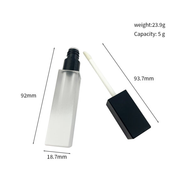 5g Square Lip Gloss Packaging Tube with Applicator